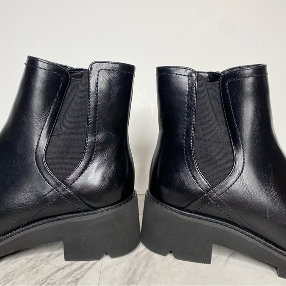 New! Naturalizer Cade Black Faux Leather Chelsea Bootie 8M - Picture 8 of 15